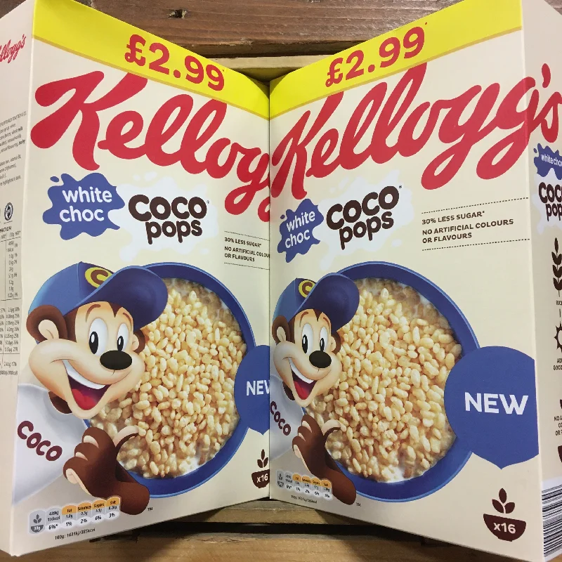 - Natural latex pet mattress2x Kellogg's White Chocolate Coco Pops (2x480g)