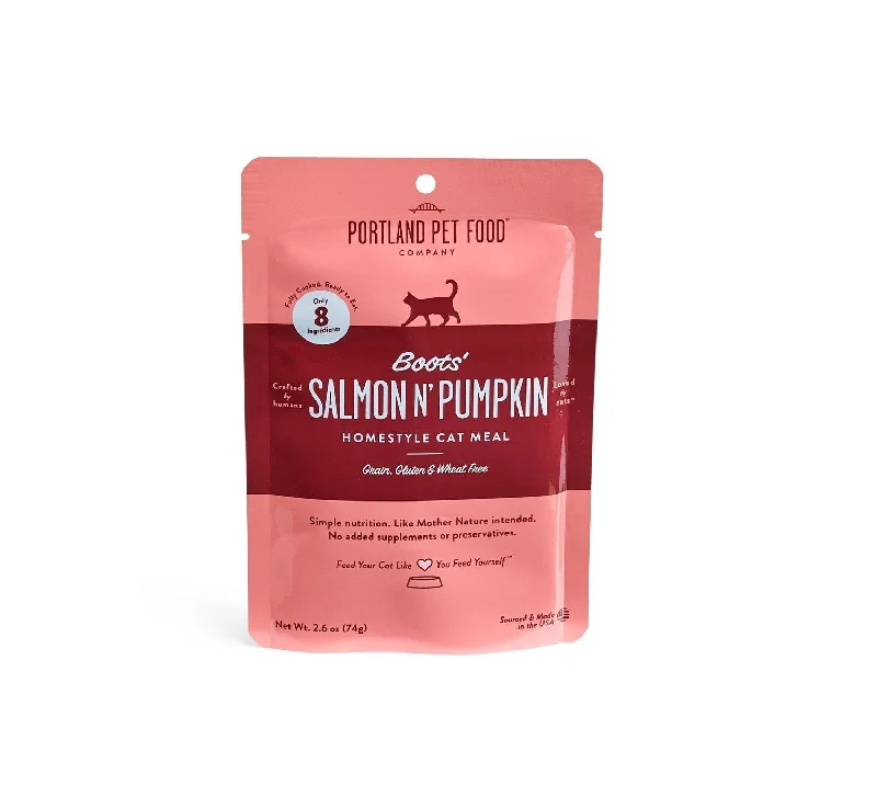 - Air box TSA certified check-inPortland Pet Food Salmon Pumpkin Cat 2.6oz*
