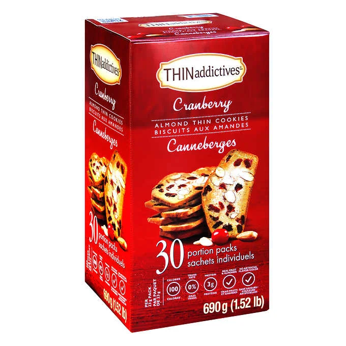 - Summer pet ice matTHINaddictives Cranberry Almond Thin Cookies 690 g