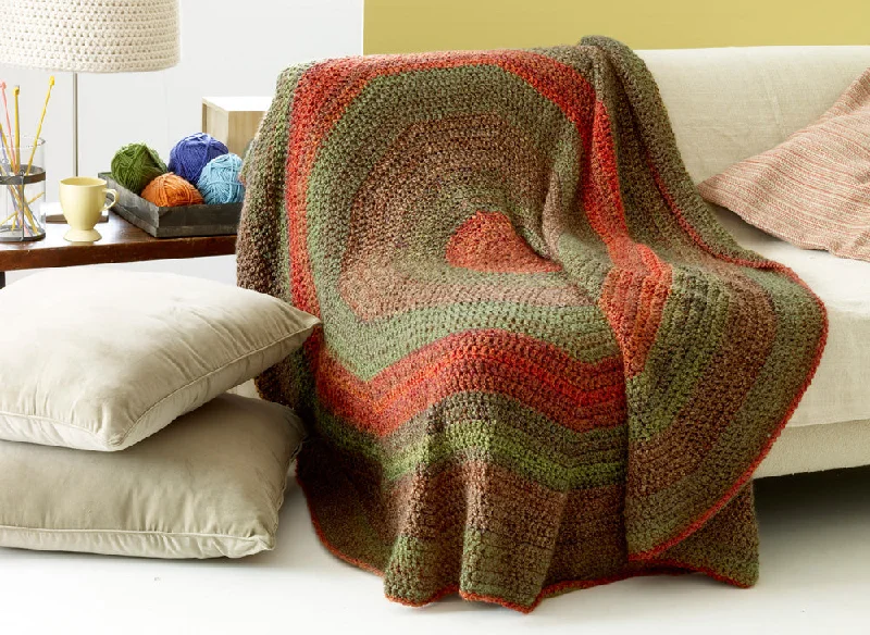 ---Woodland Circle Afghan (Crochet)