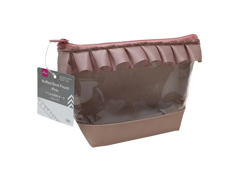 - Solid wood cat climbing frame customizedFavorite Pouch Ruffled Boat Pouch Pink