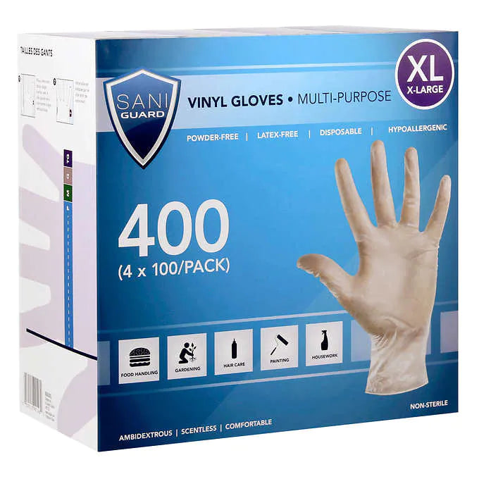 - Cat anti-jump window safety netSani Guard Extra-Large Vinyl Gloves