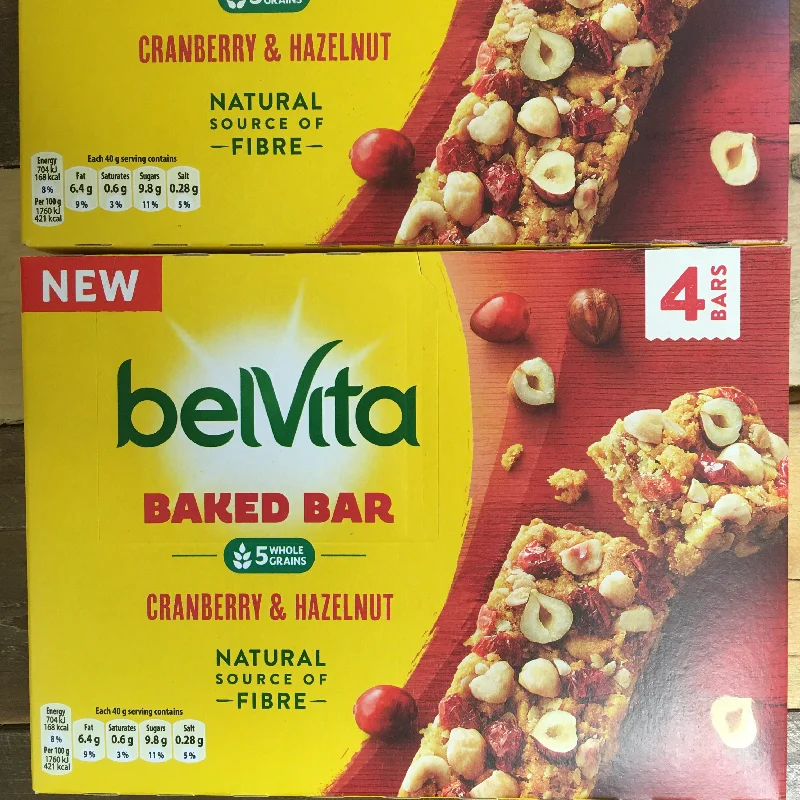 - ​​Christmas pet Christmas clothing12x BelVita Baked Cranberry & Hazelnut Bars (3 Packs of 4x40g)