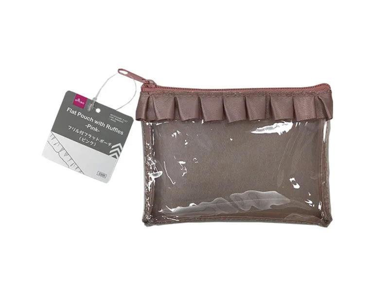 - Remote interactive pet feederFavorite Pouch Flat Pouch with Ruffles Pink
