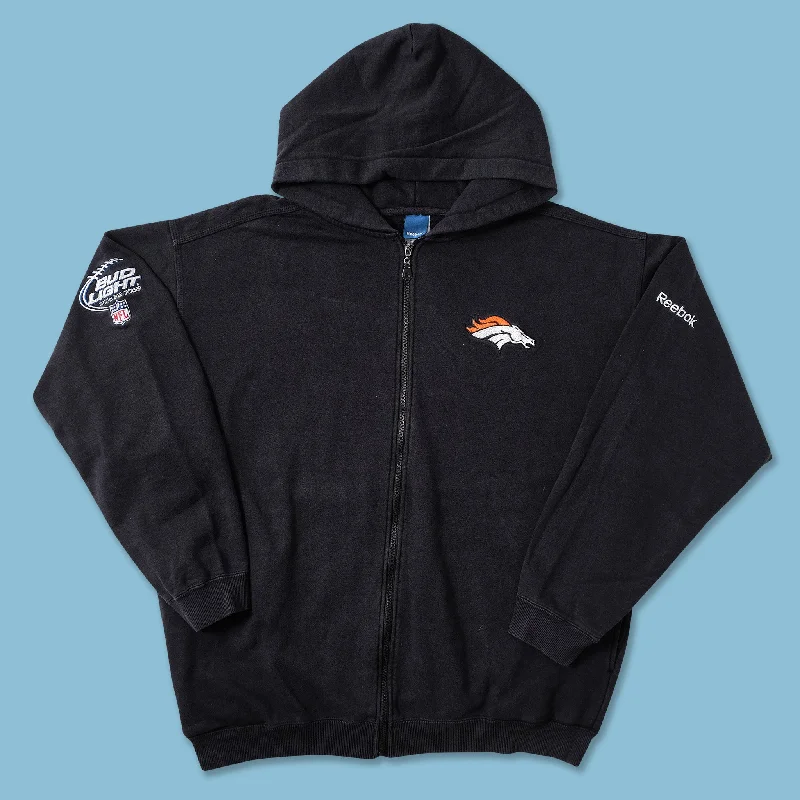 ---Vintage Reebok Denver Broncos Zip Hoody XLarge
