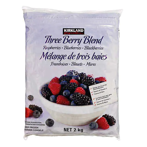 - Cat hair ball removal and hair removal creamKirkland Signature Frozen Three-berry Blend Fruit 2 kg