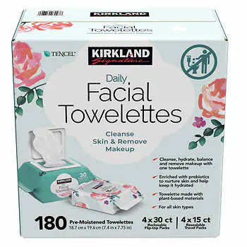 - Organic cotton dog bibsKirkland Signature Daily Facial Towelettes
