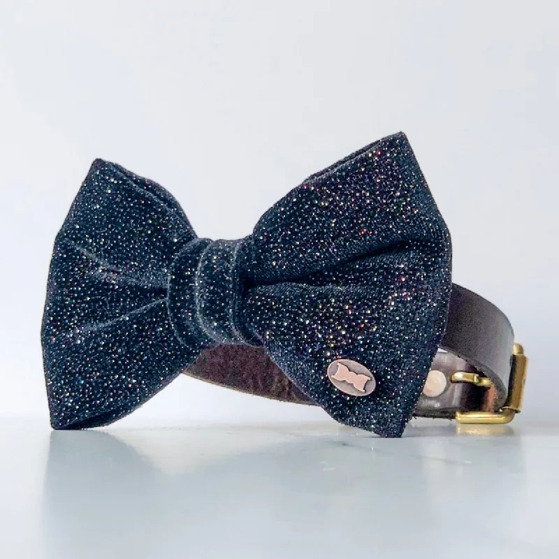 - Custom pet birthday cakeGlitter Ball Velvet Dog Bow Tie