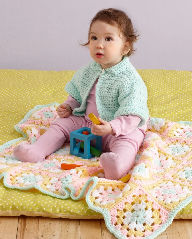 ---Snowball Stand Baby Set Pattern (Crochet)