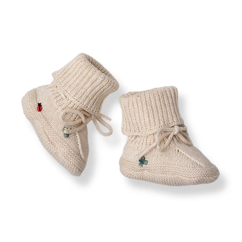 - ​​Pet toys under    yuanBooties - Althea | Clover on Cream | 0-4mo