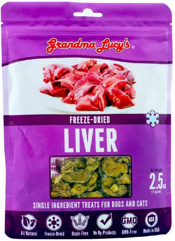 ---Grandma Lucy's Singles Freeze Dried Liver Single Ingredient Pet Treats