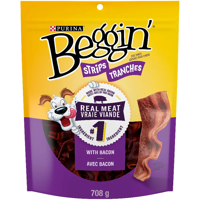 - Gastrointestinal conditioning dog foodBeggin’ Strips with Bacon Dog Snacks