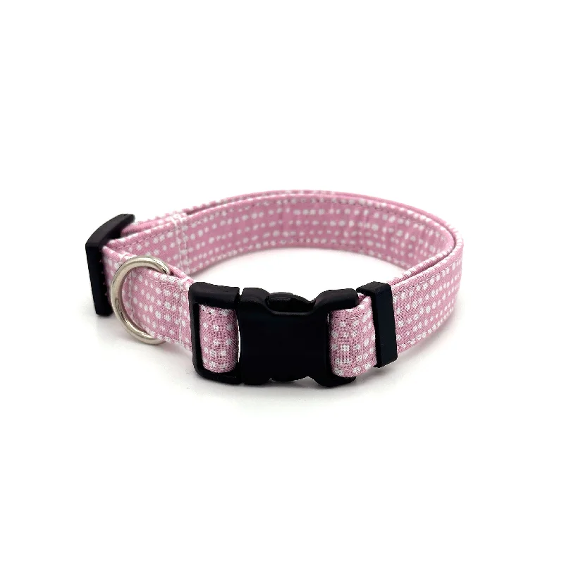  . **Pet backpack is breathable**Pink Polka Dot Dog Collar