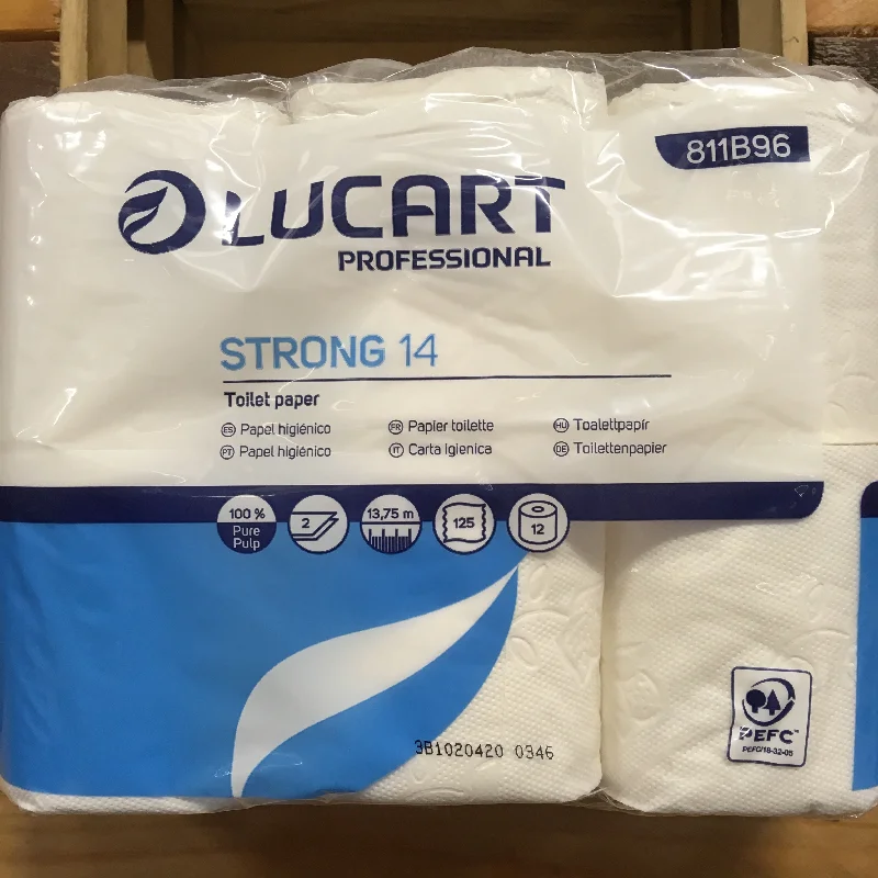 ---12x Lucart Double Ply Soft Strong Toilet Rolls