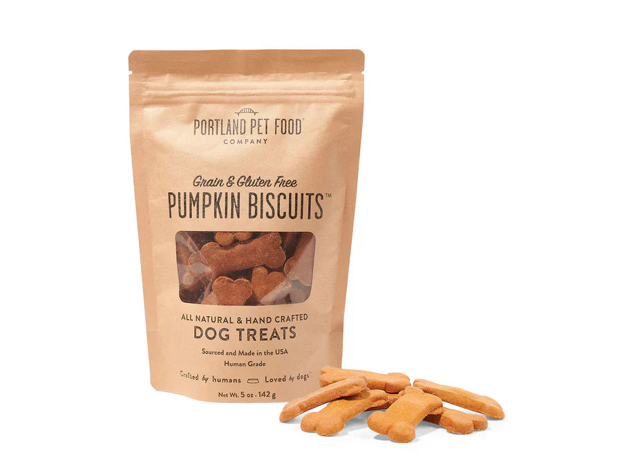 Pet ProductsPortland Pet Food Grain & Gluten-Free Pumpkin Biscuits Dog Treats
