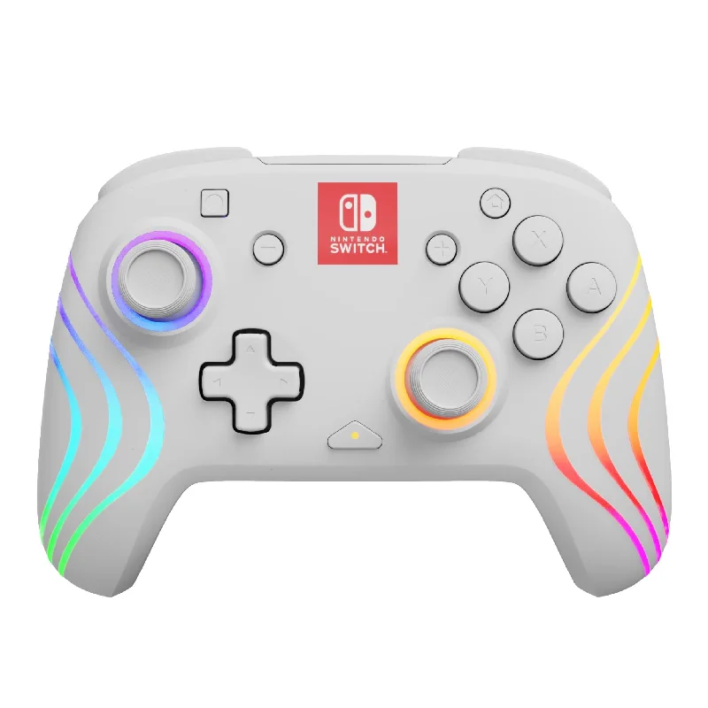 ---Afterglow Wave Wireless Controller for Nintendo Switch (White)