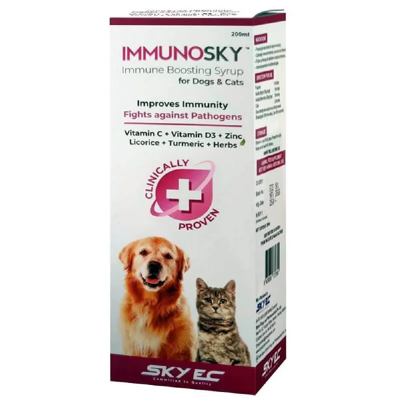 Pet ProductsSkyec Immunosky Immunity Booster Syrup for Dogs & Cats (200ml)