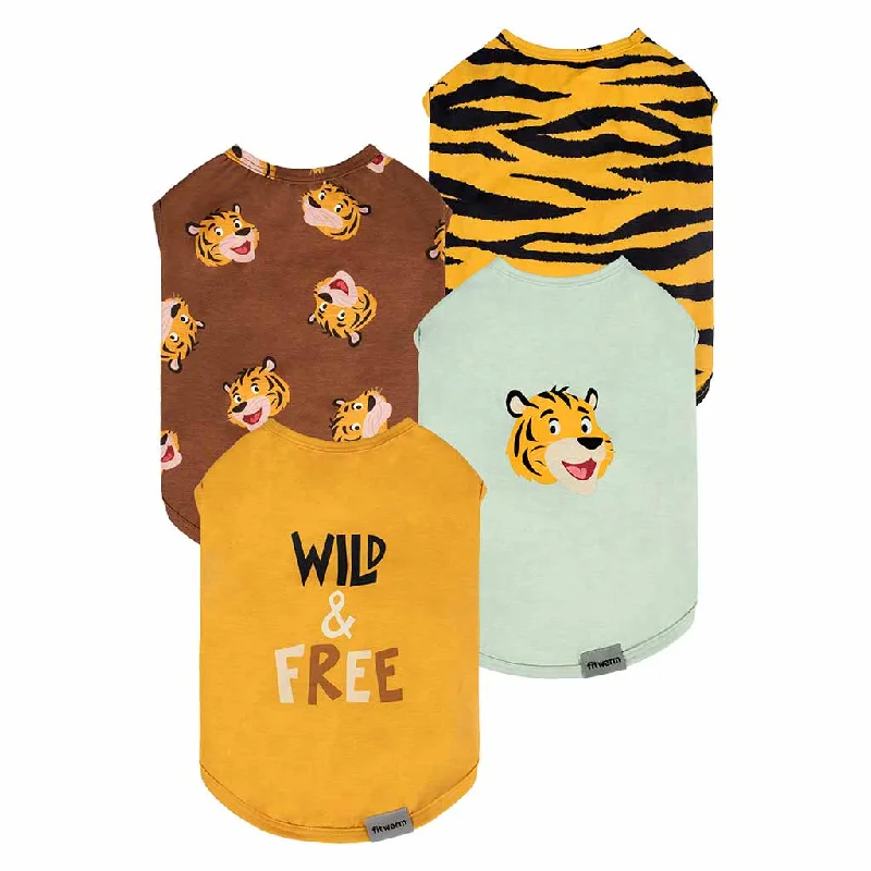  -Splash-proof food bowl AND Anti-choking slow food bowl4 Pack Tiger Dog Shirt