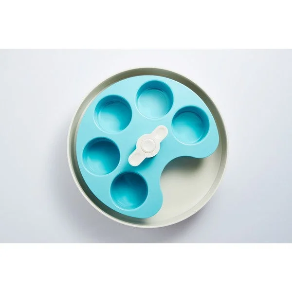 - Natural latex pet mattressSPIN Interactive Slow Feed Bowl Blue Palette