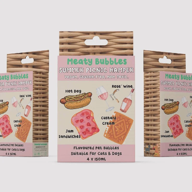 - How to choose pet toysMeaty Bubbles | Summer picnic box 4 x 150ml English picnic flavours