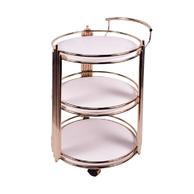 - Pet stroller can be taken on the planeTEA TROLLEY THREE SHELF DELUXE WHITE