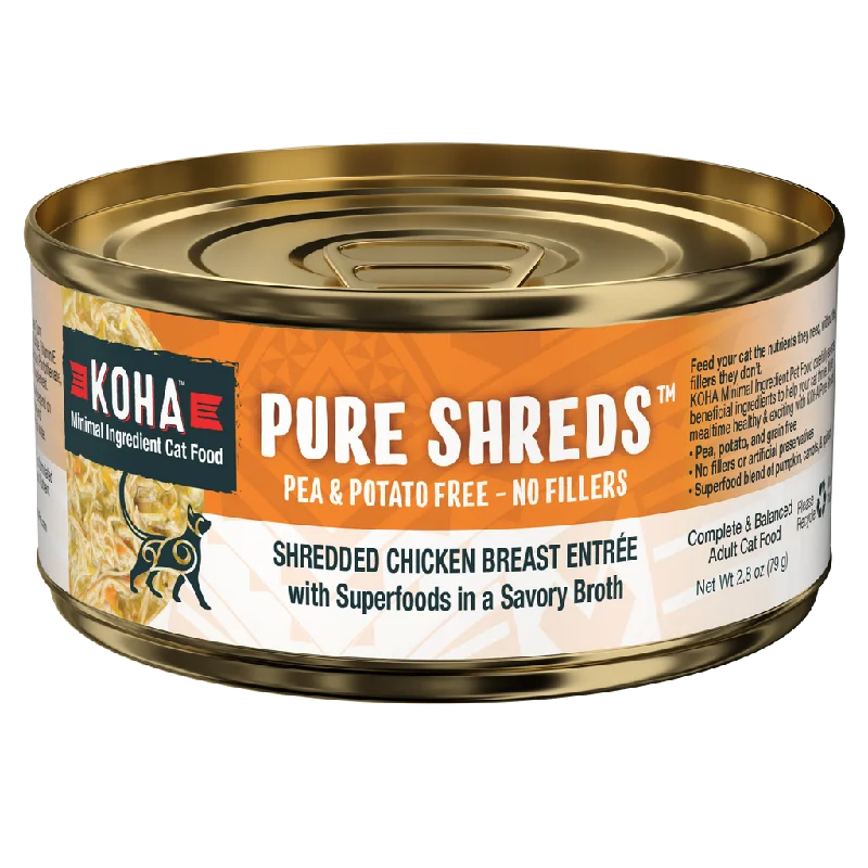 - Degradable pet feces bagKOHA Cat Pure Shredded Chicken 2.8oz