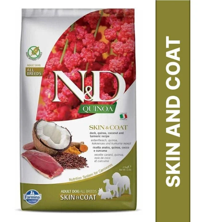 - Natural latex pet mattressFarmina N&D Quinoa Duck Coconut & Turmeric Skin & Coat Grain Free All Breed Dog Dry Food (50g)
