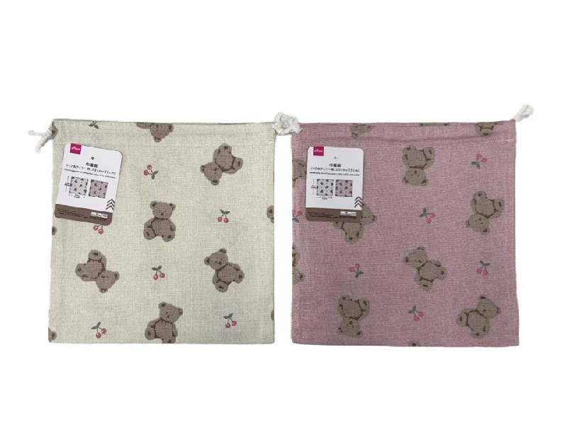 - Pet diabetes prescription foodDrawstring Bag  Bear & Cherry Pattern 23cm x 23cm