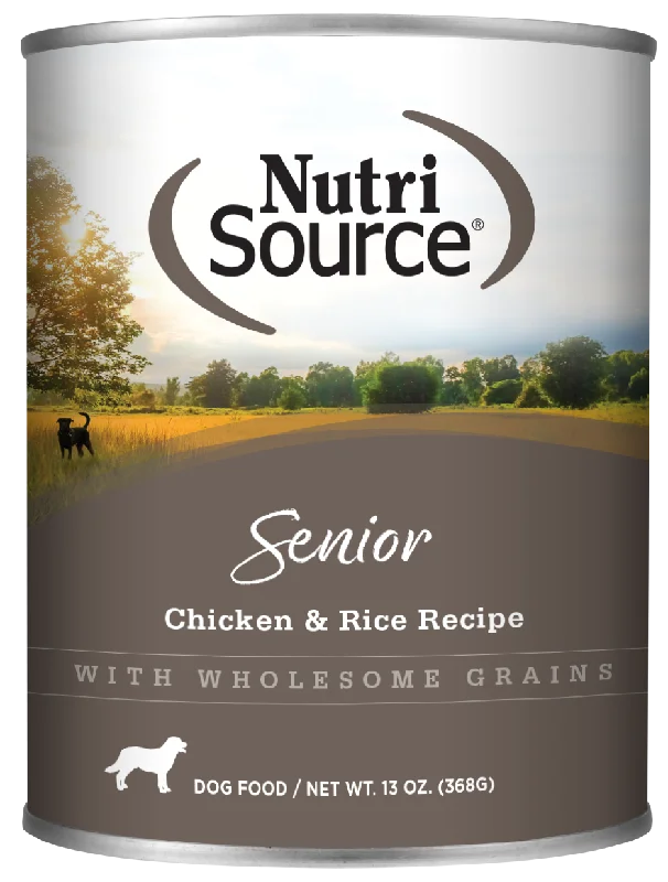 - Air box TSA certified check-inNutriSource® Senior Formula Healthy Wet Dog Food