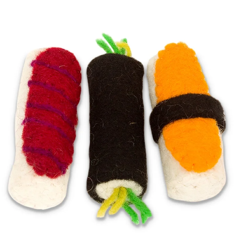 - Pregnant cat delivery room warming boxDDKC Sushi Wool Cat Toy 3 Pack