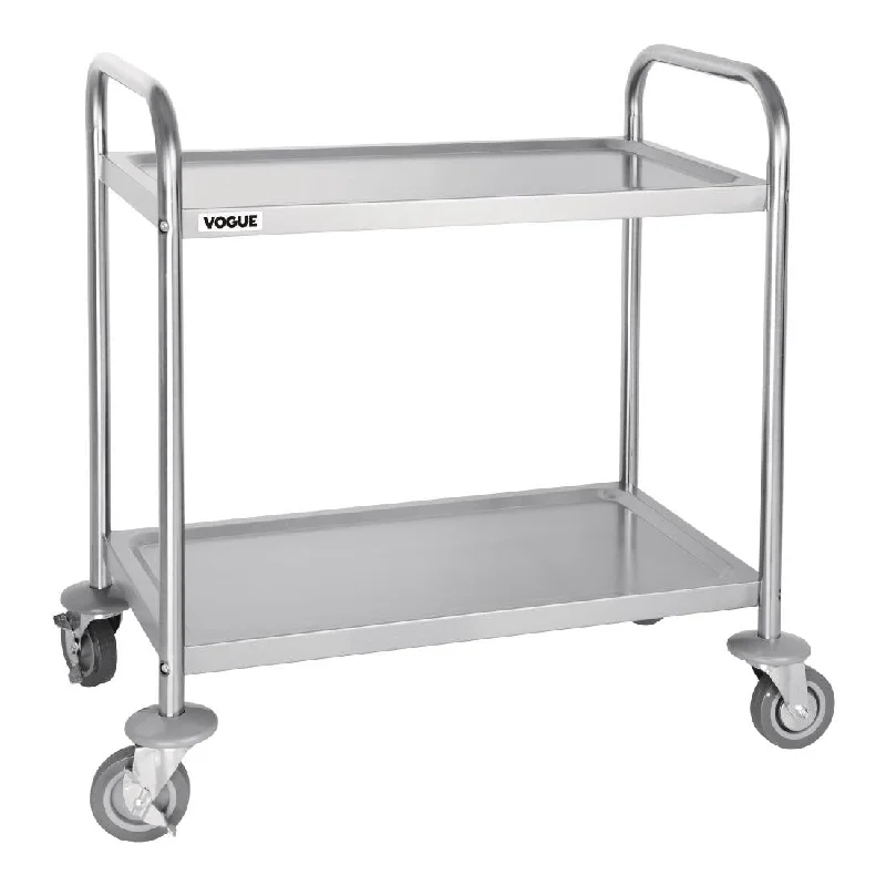 - Rabbit grass rack to prevent waste food boxVogue Stainless Steel 2 Tier Clearing Trolley Small - Rabbit grass rack to prevent waste food boxVogue Stainless Steel 2 Tier Clearing Trolley Small