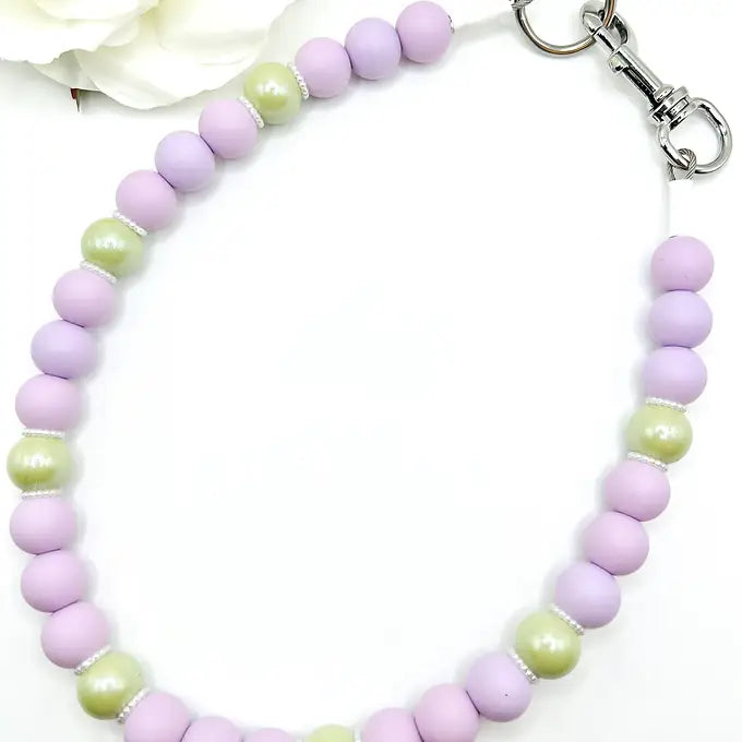 Pet Clothes1960's Lilac Vintage Glam Beaded Collar