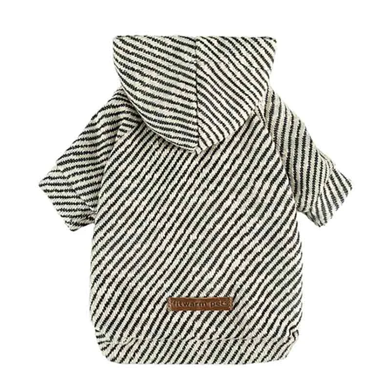  -Explosion-proof leash FOR LARGE dogsSilver Striped Dog Hoodie