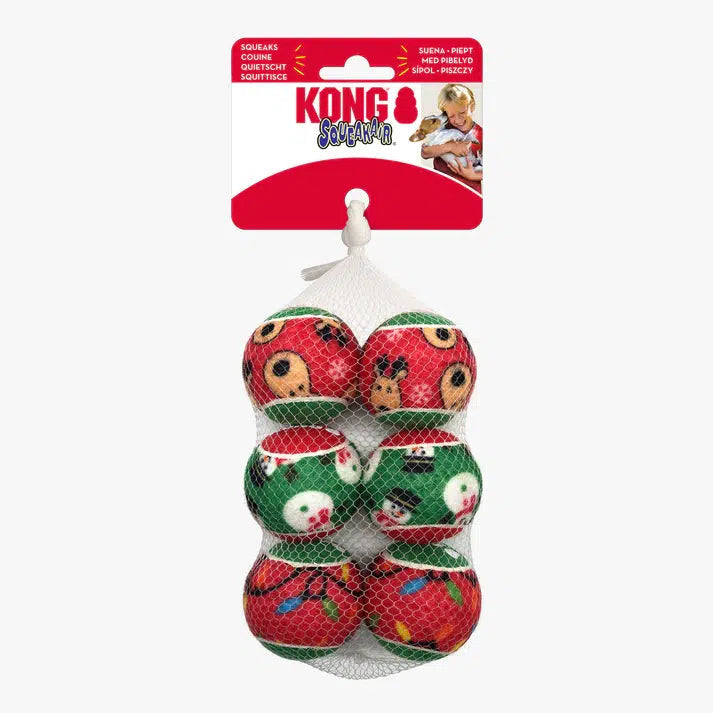 - Environmentally friendly pet toy recommendationsKong | SqueakAir Christmas Balls - 6 Pk Medium