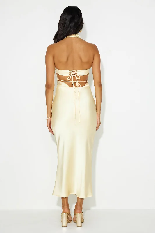 Say I Do Maxi Dress Yellow