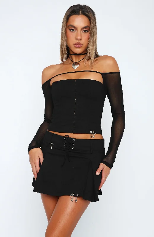 The Jacob Mini Skirt Black