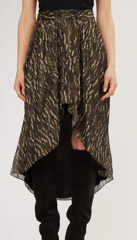 Arzu Skirt In Black/beige