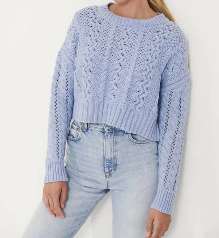 Brooks Sweater In Blue Crush