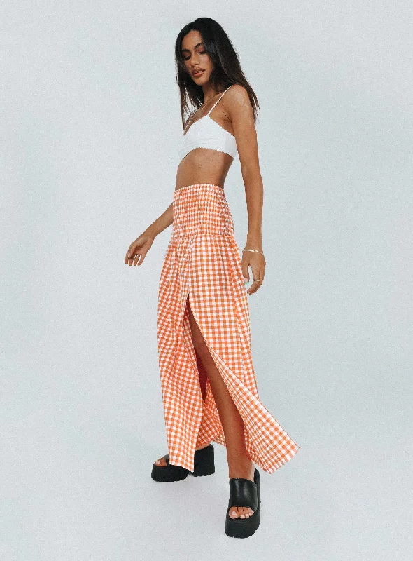 Jamilla Maxi Skirt Orange