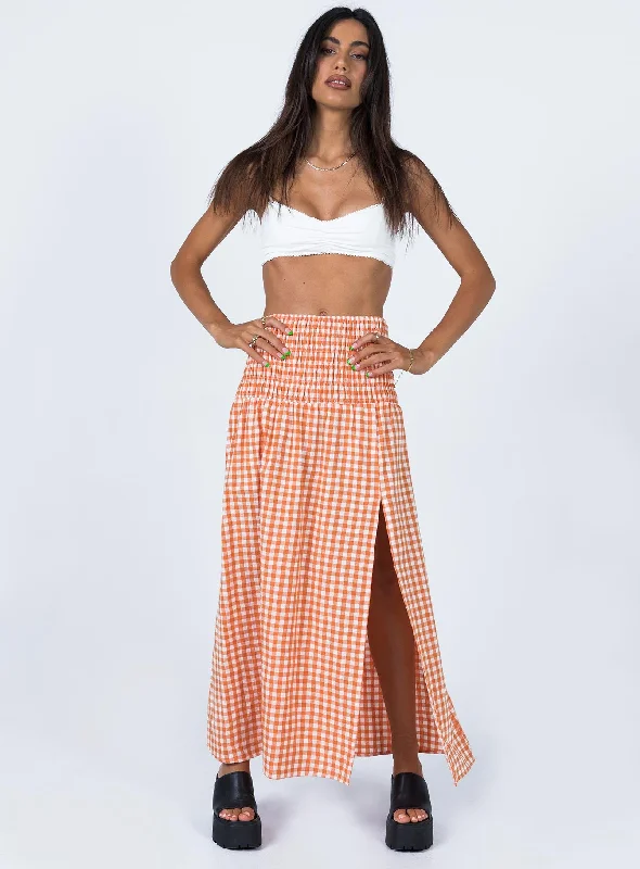 Jamilla Maxi Skirt Orange