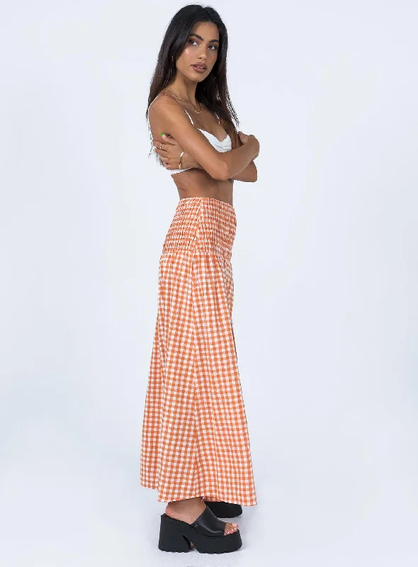 Jamilla Maxi Skirt Orange