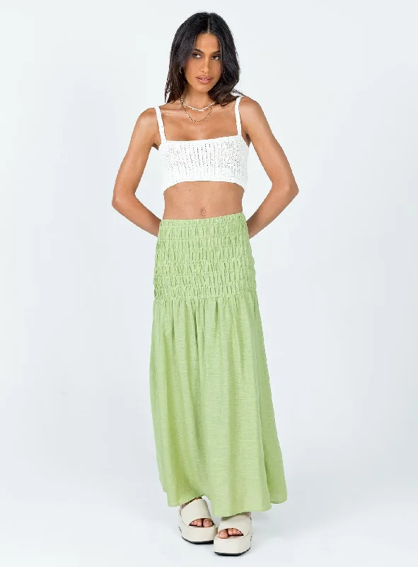 Porto Maxi Skirt Green