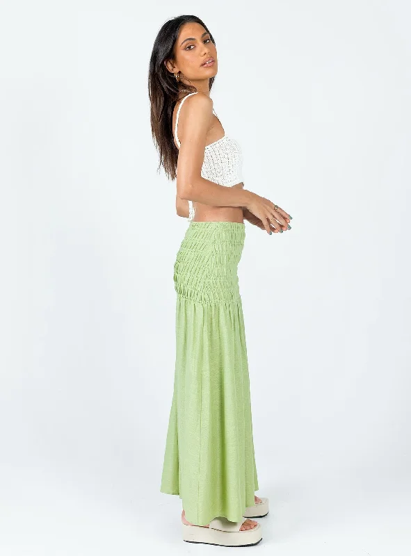 Porto Maxi Skirt Green