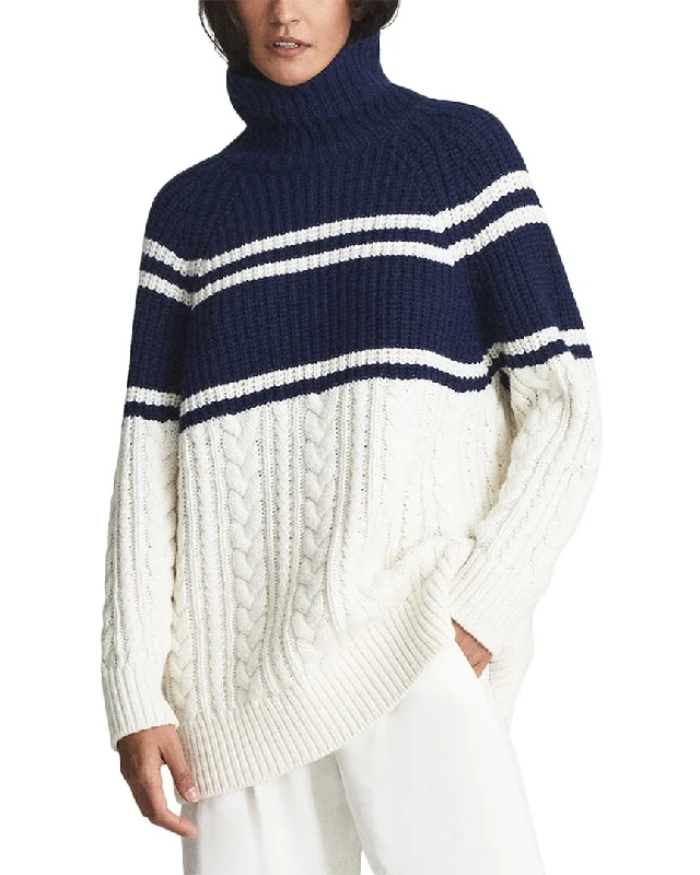 Reiss Scarlett Colorblocked Pattern Wool-Blend Sweater