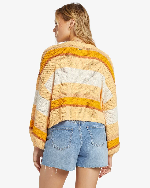 Sol Time Crew Neck Sweater - Citrus Glow