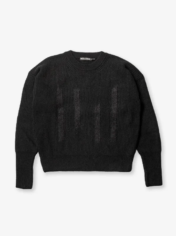 W Wool Icon Sweater - Black