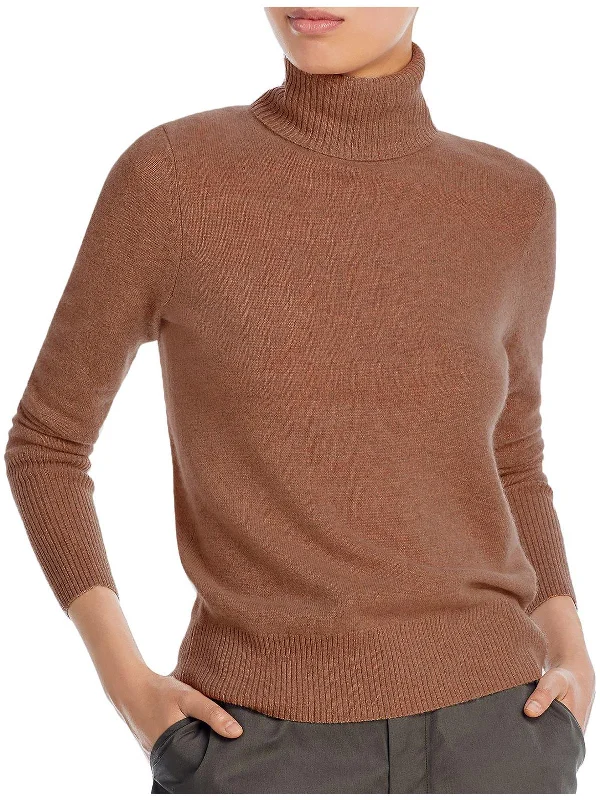 Womens Cashmere Turtleneck Pullover Sweater