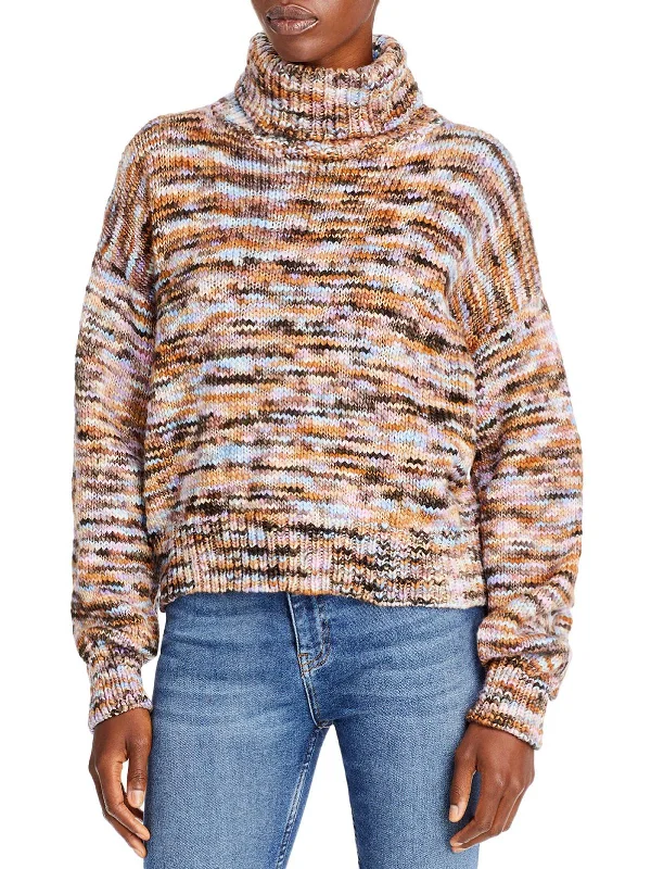 Womens Wool Turtleneck Pullover Sweater