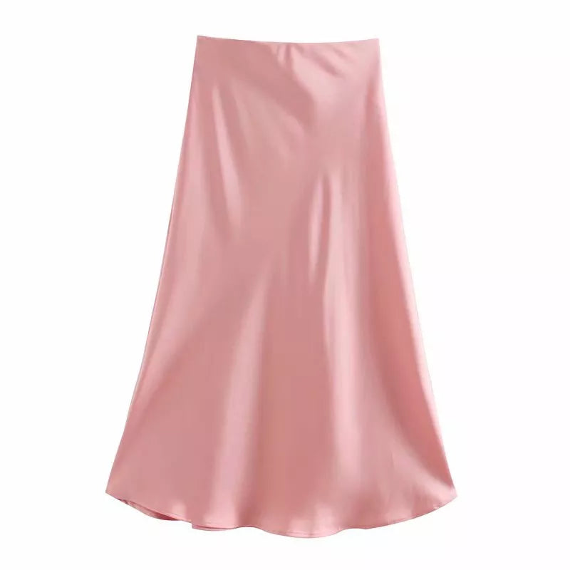 Aurelia Satin Skirt