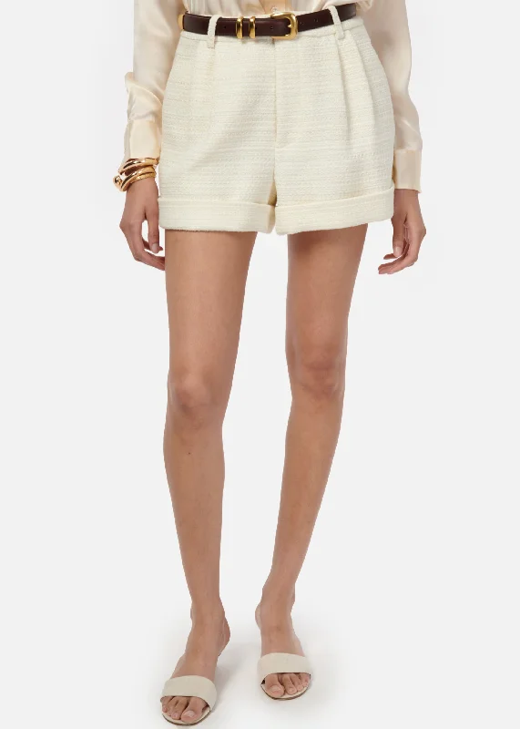 Casey Boucle Short Cream